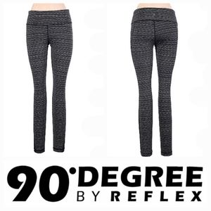 90° by Reflex Full Length Leggings Black/White